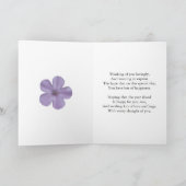 31e anniversaire carte avec fleurs de lavande (Intérieur)