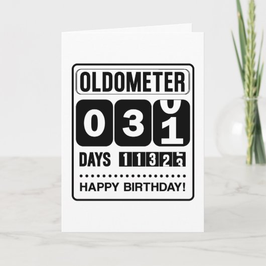 31e Anniversaire Carte Oldometer (Devant)