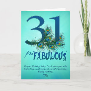 31e anniversaire Cartes modèles