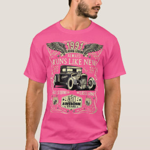 31e Birthday Gift Mannen Women Geboren in 1991 Fun T-shirt