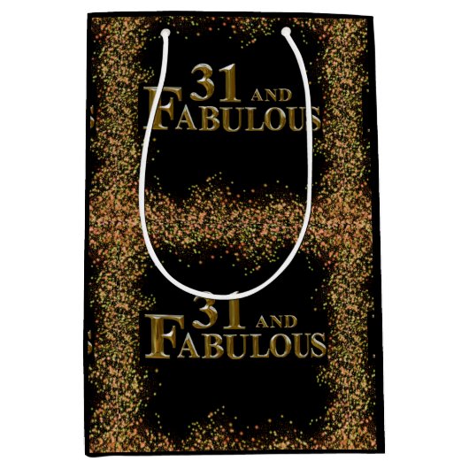 31e verjaardag medium cadeauzakje (Voorkant)