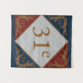 31e Vlag Wandkleed (Voorkant (horizontaal))
