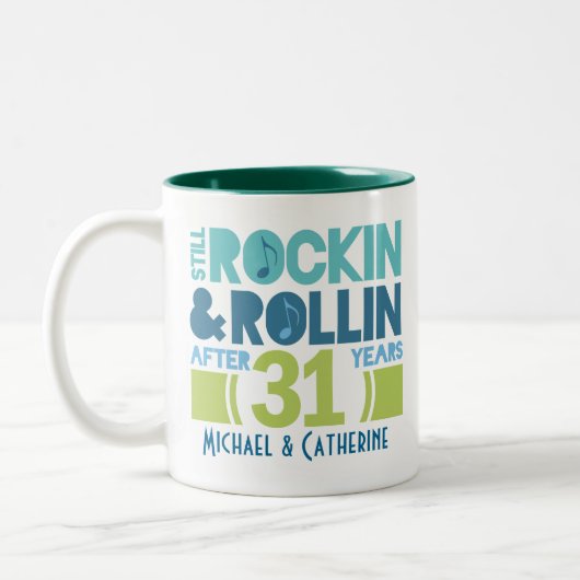 31ème Cadeau de tasse personnalisé par (Gauche)