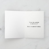 31st Birthday Spotlights Voeg een naam toe Kaart (Binnen)
