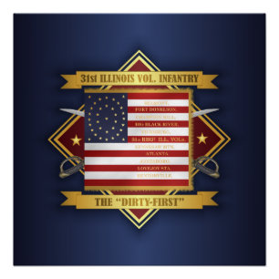 31st Illinois Volunteer Infantry Perfect Poster