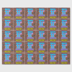 31ste verjaardag: Fun, Urban Graffiti geïnspireerd Cadeaupapier