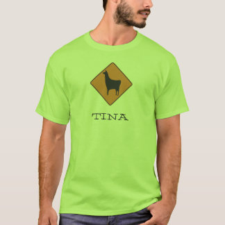 320px-Road_sign_llama.svg, TINA T-shirt