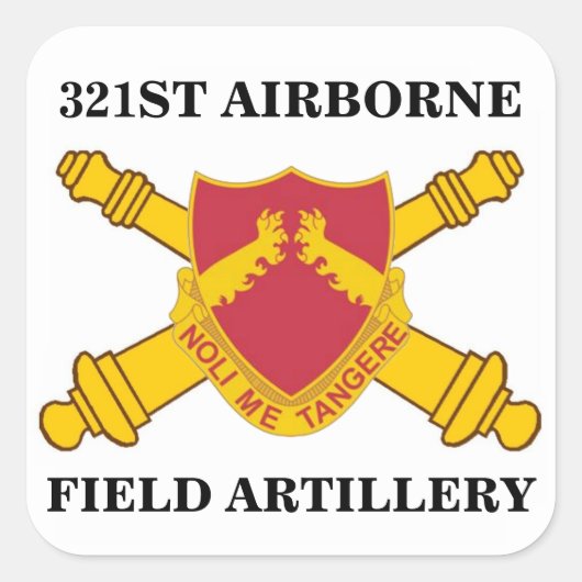 321ST AUTOCOLLANTS AÉROPORTÉS d'ARTILLERIE de (Devant)