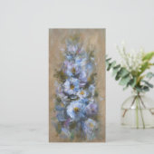 322 floral bleu 4 x 8" carte (Debout devant)