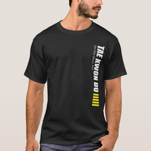 323-5-2 5th Dan Tae Kwon Do Shirt (Voorkant)