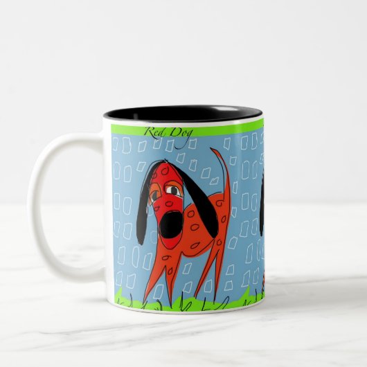 325 ml. Mug - Chien rouge (Gauche)