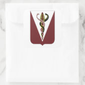 325e brigade ondersteuningsbataljon vierkante sticker (Tas)