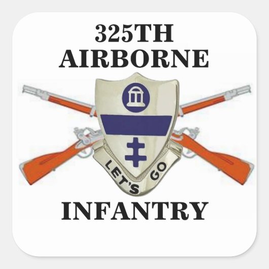 325E LUCHTVAARTINFANTRY STICKERS (Voorkant)