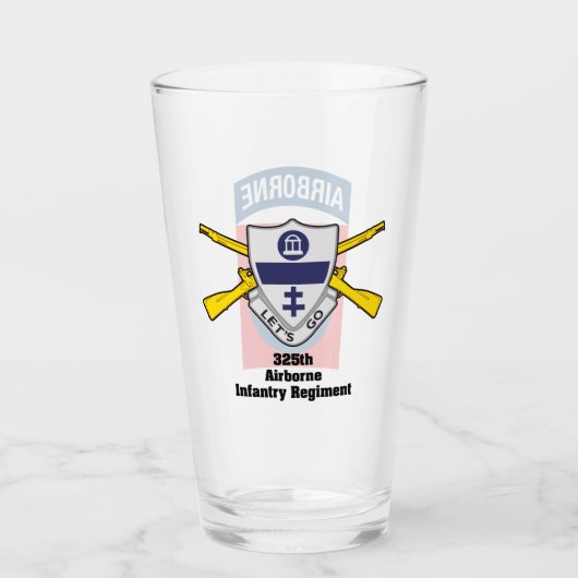 325th AIR 82nd Airborne Division Bierglas Glas (Voorkant)