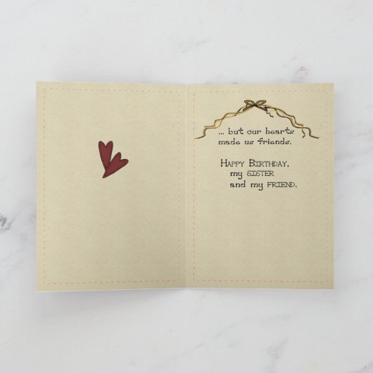 3278 de Gelukkige Verjaardag van zusters Kaart (Binnen)