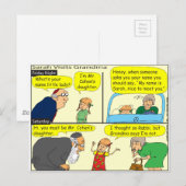 327 oma zei Cartoon Briefkaart (Voorkant / Achterkant)