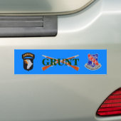 327E INFANTRY 101STE BUMPERSTICKER VAN HET VLIEGTU (Op auto)