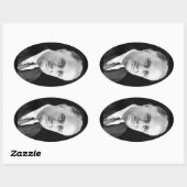 32 Franklin D. Roosevelt1 Ovale Sticker (Vel)