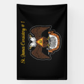 32 graden vrijmetselaar spandoek (Verticaal)