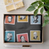 32 grafische portretten van de grootste componiste tissuepapier (Geschenk)