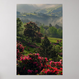 32 In het Late Spring Mountain Forest Poster