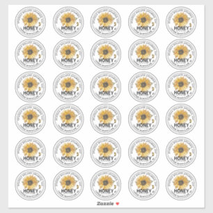 32-inch honing - Zonnebloem - waterbestendige Maso Sticker