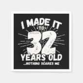 32 Jaar Oud Sarcastisch Meme Grappig 32e Verjaarda Servet (Voorkant)