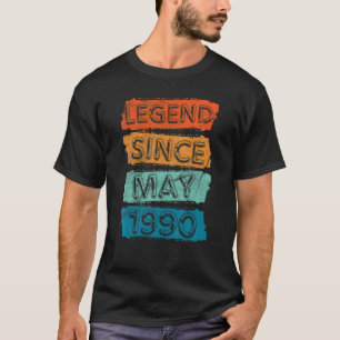 32 jaar oude legende sinds mei 1990 32e verjaardag t-shirt