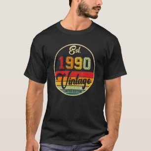 32 jaar oude Vintage 1990 32e dag B T-shirt