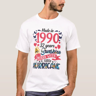 32 jaar zonneschijn 32e geboorte t-shirt