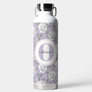 32 oz. Roos Tuin Monogram Lavendel Waterfles