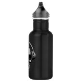 32 oz schedel met zonnebrillen en hoofdtelefoons waterfles (Rechts)
