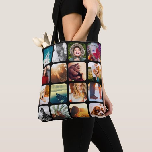 32 Photo Double Sided Black Carry Bag Draagtas (Dichtbij)