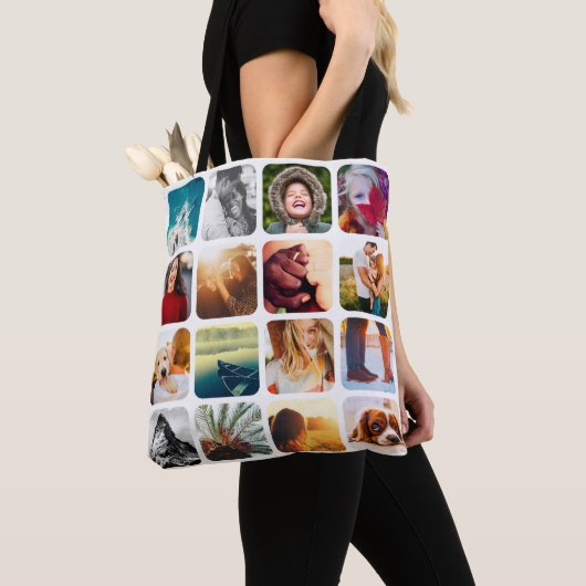 32 Photo Double Sided White Carry Bag Draagtas (Dichtbij)