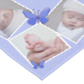 32 Vierkante Afbeeldingen Fotocollage Blauwe Vlind Tafelkleed (Gekanteld)