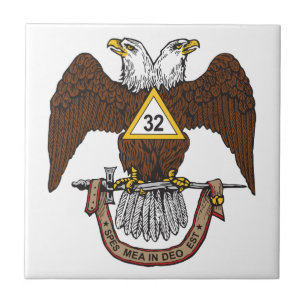32e graads Scottish Rite Brown Eagle Tegeltje