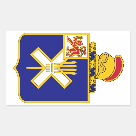 32e infanterieregiment rechthoekige sticker (Voorkant)