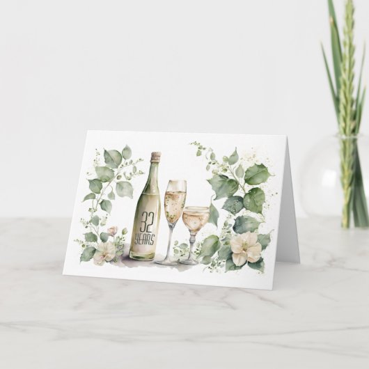 32e Jubileum Wijn en Ivy Kaart (Voorkant)