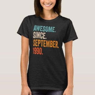32e verjaardag 33 jaar oud Geweldige sinds septemb T-shirt