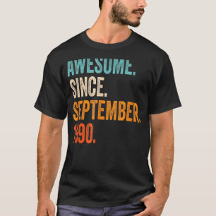 32e verjaardag 33 jaar oud Geweldige sinds septemb T-shirt