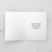 32e verjaardag: Fireworks Pattern + Rainbow 32 Kaart (Binnen)