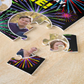 32e verjaardag: Fun Rainbow #, aangepaste naam + f Legpuzzel (Zijkant)