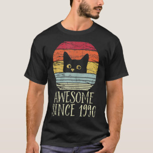 32e verjaardag Geweldige sinds 1990 32 jaar oud T-shirt