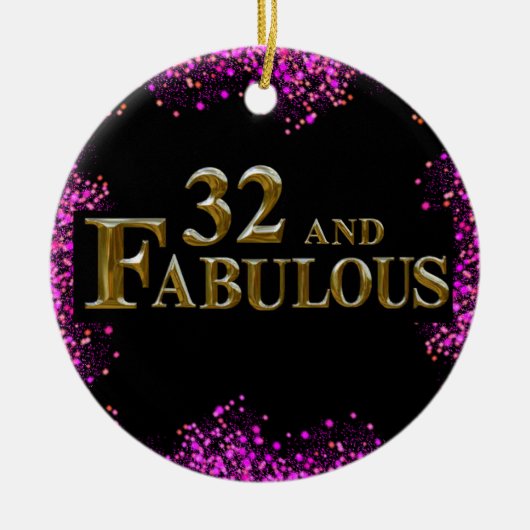 32e verjaardag keramisch ornament (Voorkant)