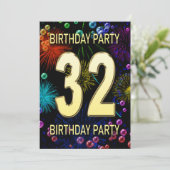 32e verjaardag van de uitnodigingen van het Vuurwe (Staand voorkant)