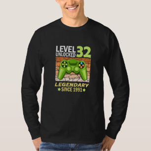 32e verjaardagsgamer, geboren in 1991 1 t-shirt
