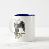 32nd Degree Scottish Rite Black Eagle Mug (Devant gauche)