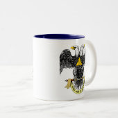 32nd Degree Scottish Rite Black Eagle Mug (Devant droit)