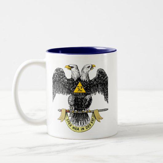 32nd Degree Scottish Rite Black Eagle Mug (Gauche)