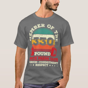 330-ponden bank persgewicht krachtpatser t-shirt